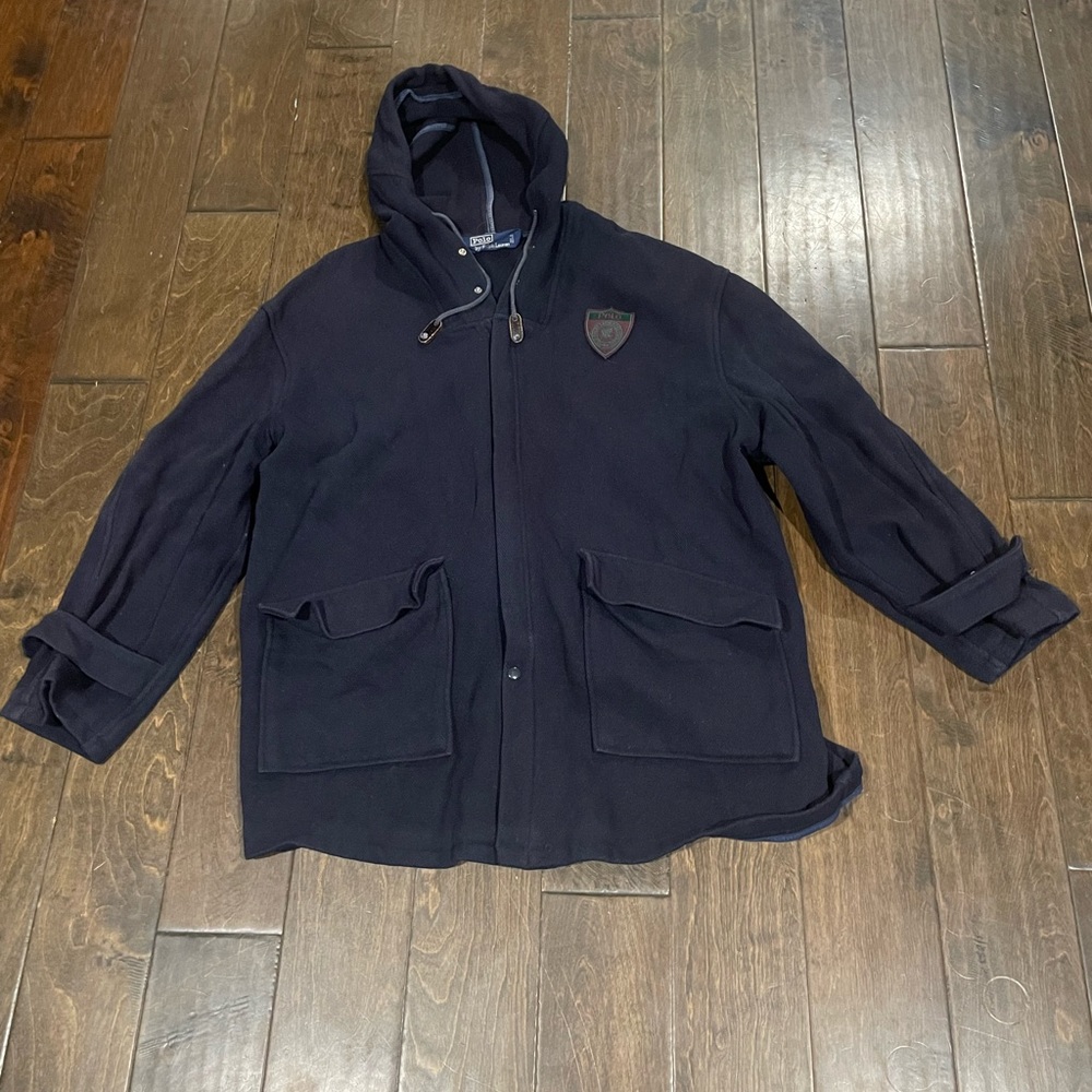 Vintage 90s Polo Ralph Lauren Wool Coat Triangular Tag  Size L